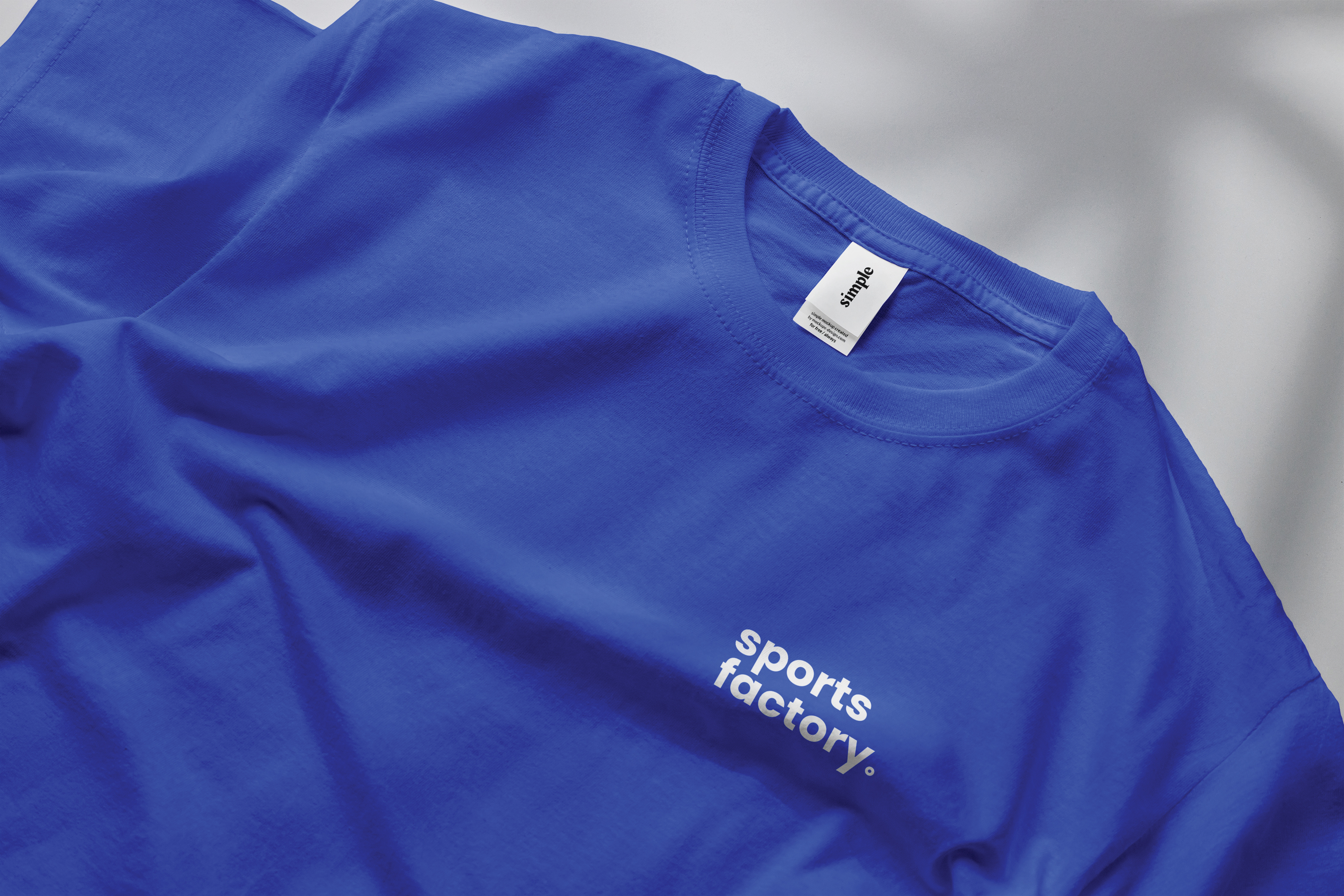 blue tshirt mockup